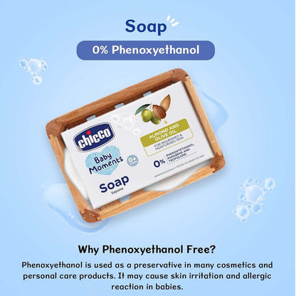 Chicco Baby Moments Soap with Almond & Olive Oil