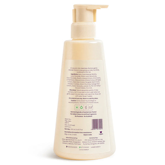 Tear-Free Baby Shampoo - pH Balanced | Soap-Free - 250 ML