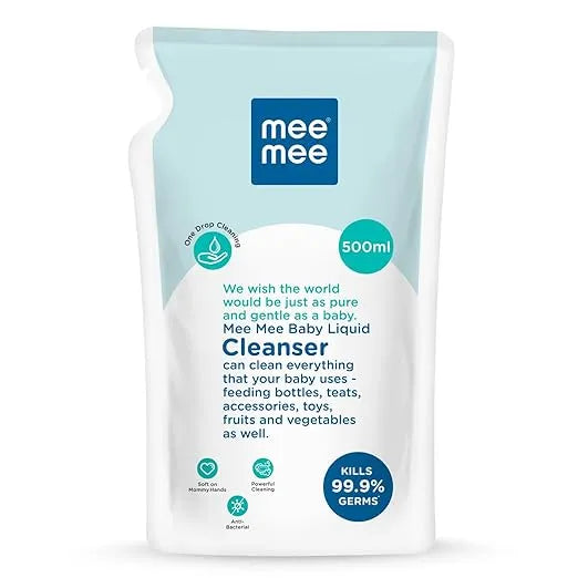 Mee Mee baby bottle and accessory cleanser 500 ml refill pouch