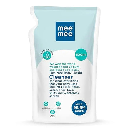 Mee Mee baby bottle and accessory cleanser 500 ml refill pouch
