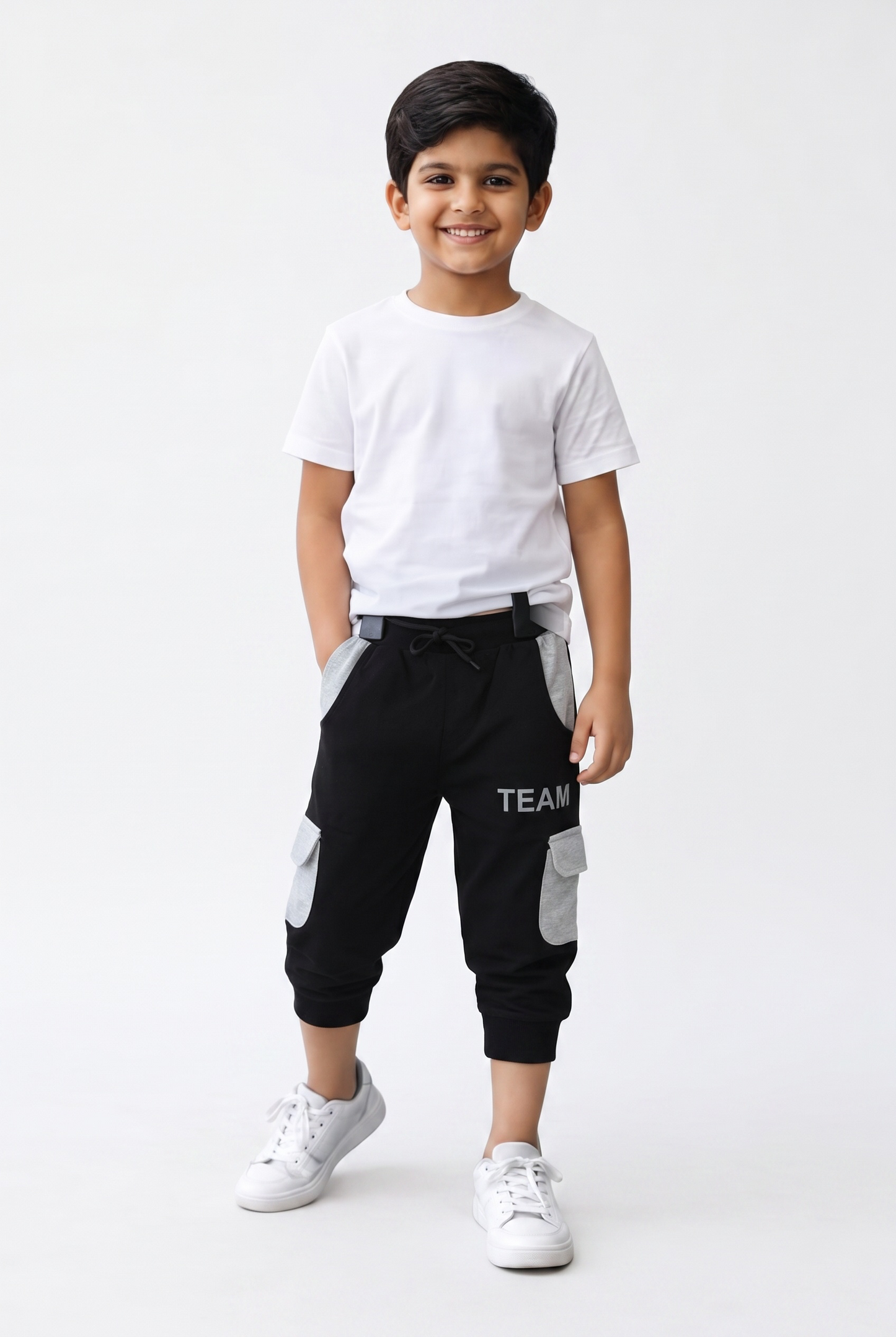 Lemon & Sugar Boys Team Print Cargo Capri
