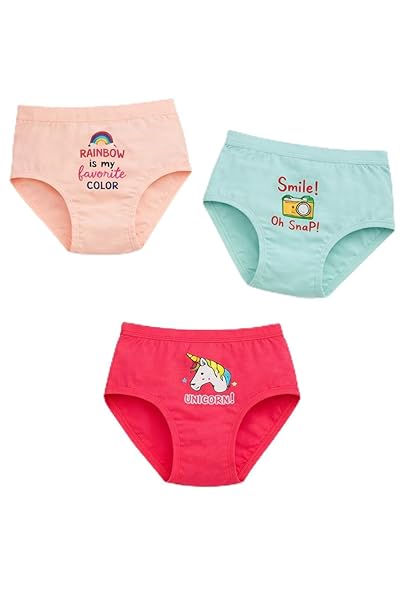 Bodycare KGA1153 girls cotton stretch panty pack of 3 assorted