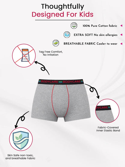 Bodycare boys cotton trunk feature panel