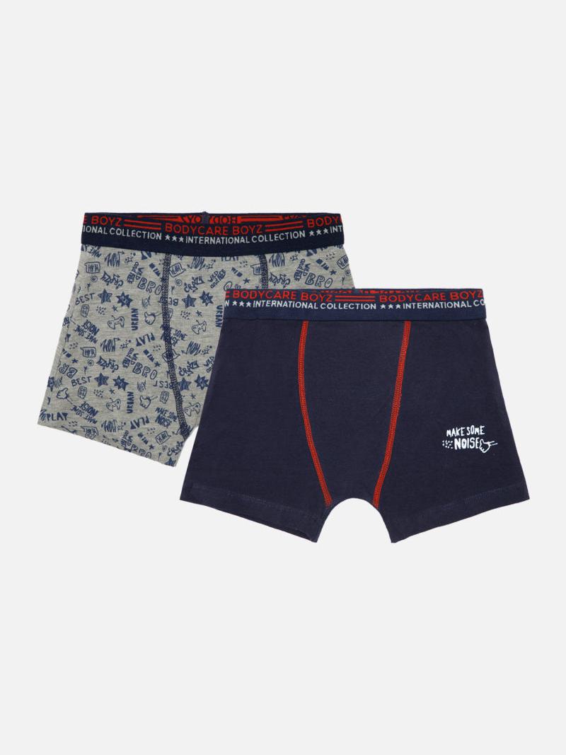 Bodycare boys cotton spandex trunk pack of 2, assorted