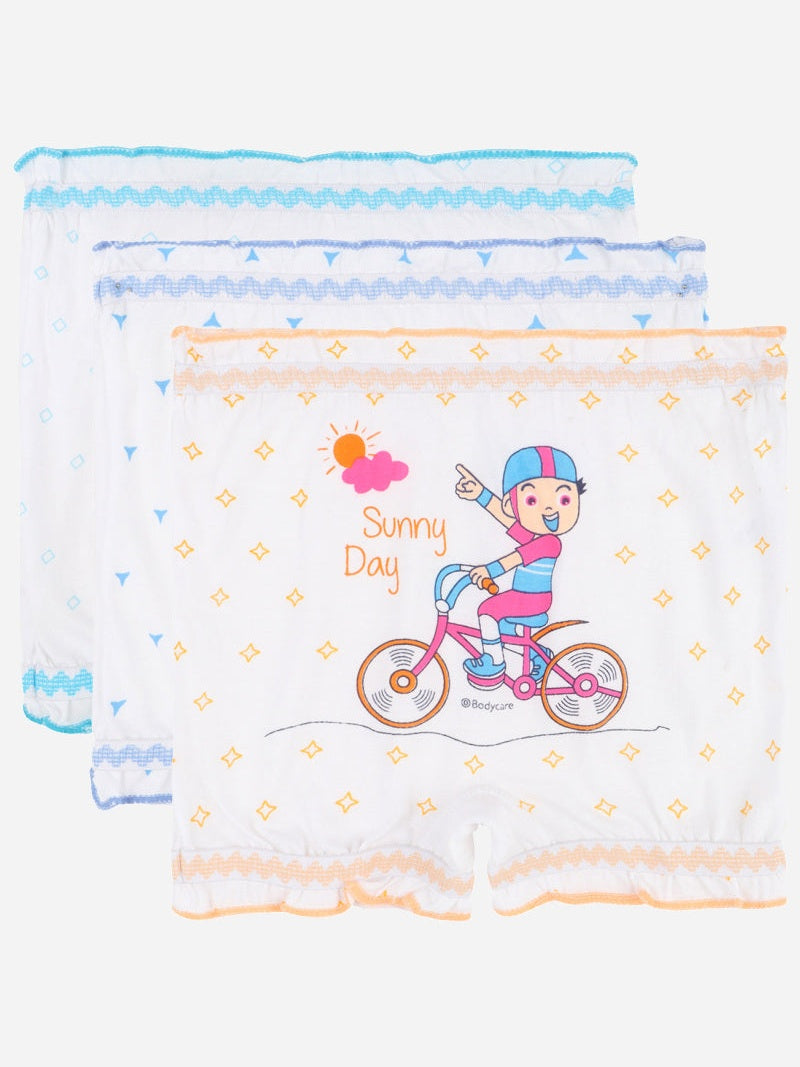 Bodycare KIA2100 kids unisex cotton bloomer pack of 3 white