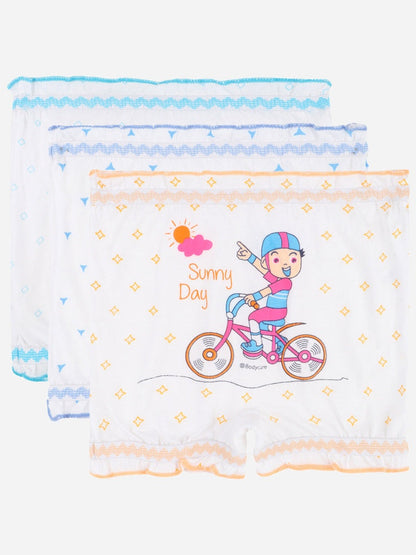Bodycare KIA2100 kids unisex cotton bloomer pack of 3 white