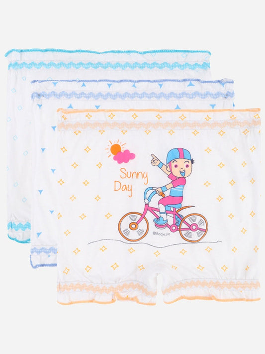 Bodycare KIA2100 kids unisex cotton bloomer pack of 3 white