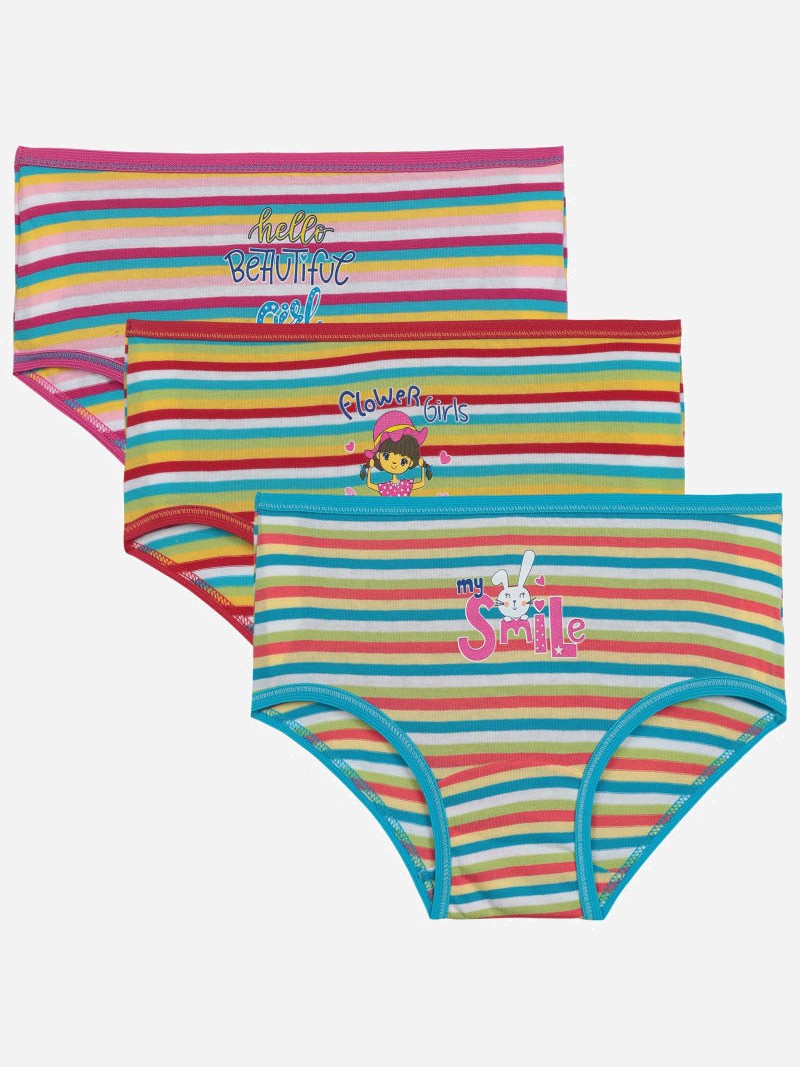 Bodycare KIA3035 girls striped cotton panty pack of 3