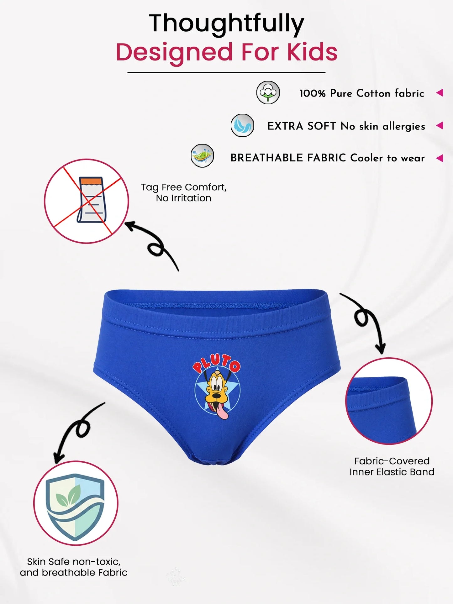 Bodycare boys brief inner elastic waistband detail