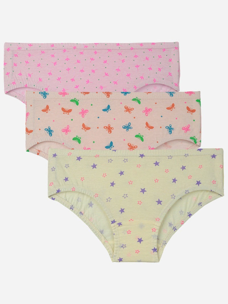 Bodycare KIA6601 girls cotton panty inner elastic pack of 3