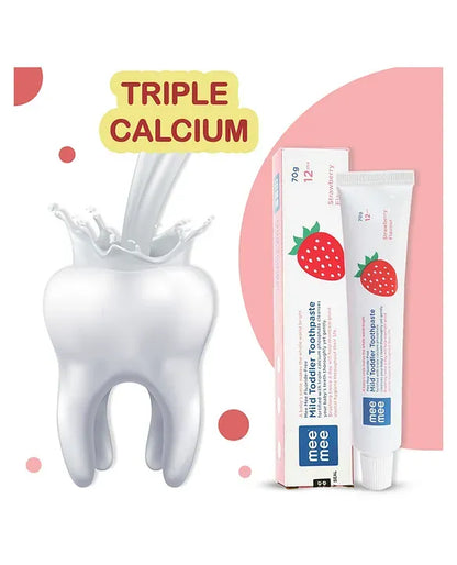 Mee Mee toddler toothpaste with triple calcium for developing teeth