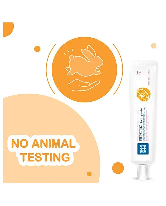 Mee Mee toddler toothpaste is made with no animal testing