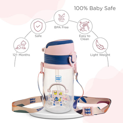 Mee Mee easy-grip sipper cup is 100 percent baby safe, BPA free and light weight