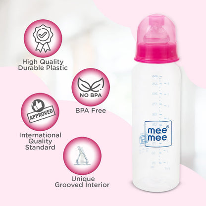 Mee Mee Milk-Safe bottle is BPA free with high quality durable material