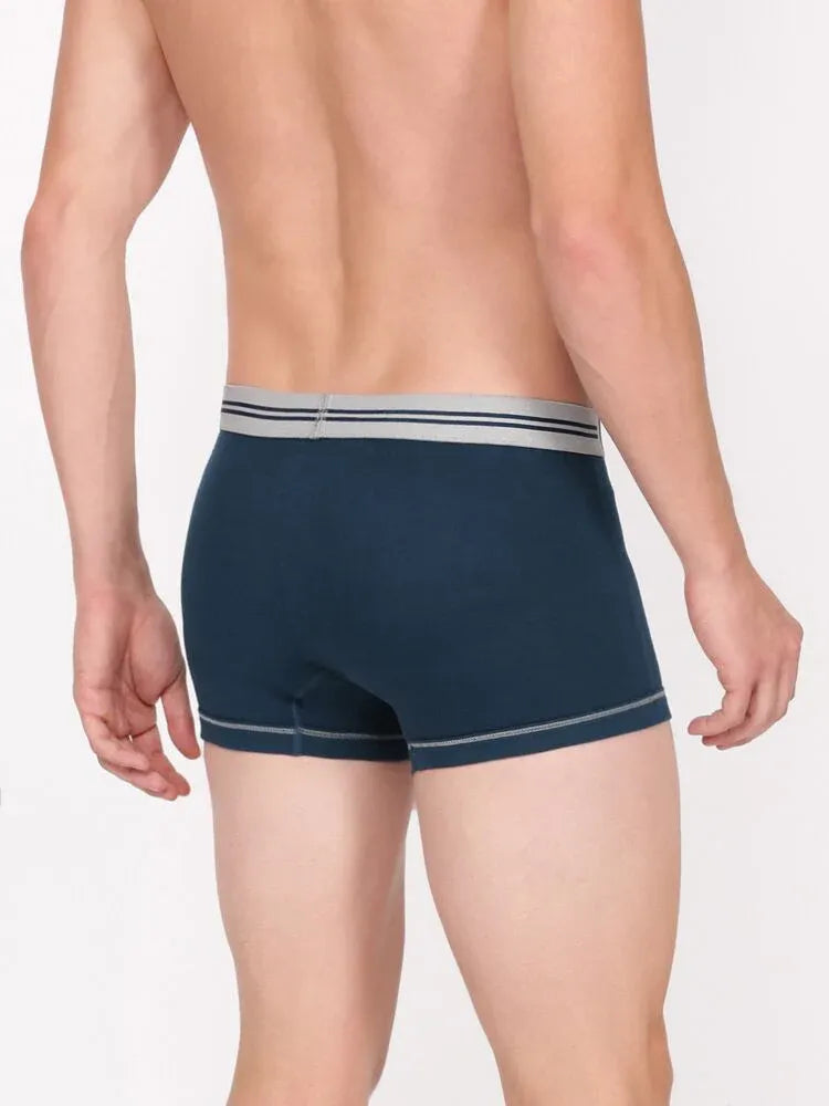 Back view of a Rupa Macroman men's teal cotton trunk