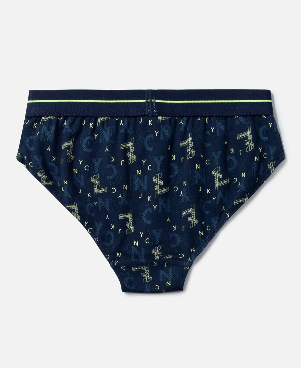 Back of a Jockey boys navy printed stretch cotton brief