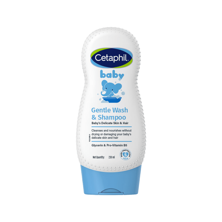 Cetaphil Baby gentle wash and shampoo tear-free bottle, front view