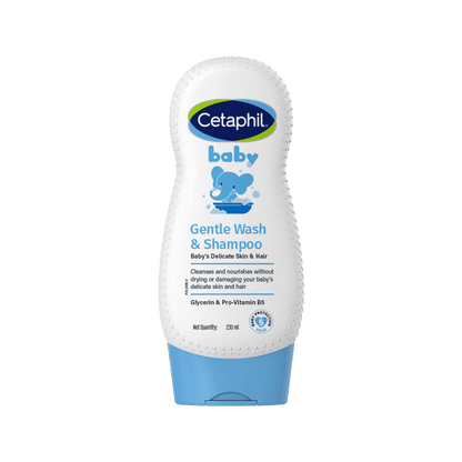 Cetaphil Baby gentle wash and shampoo tear-free bottle, front view
