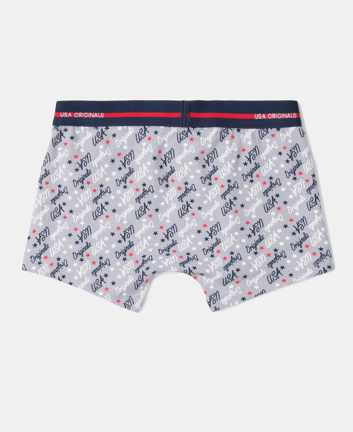 Back of a Jockey boys grey printed ultrasoft trunk