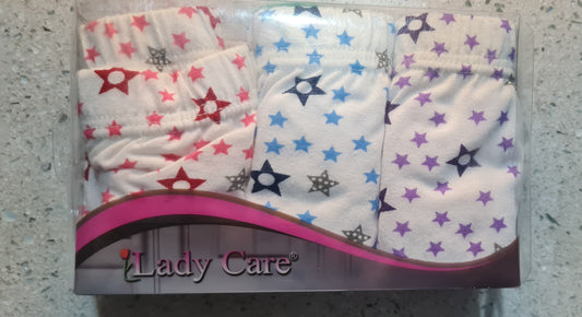 Ladycare WOMEN'S Printed Panty – Multicolor (Pack of 3)