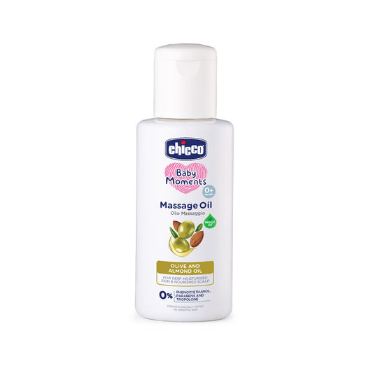 Chicco Baby Massage Oil: Nourishing Care with Olive & Almond Oils