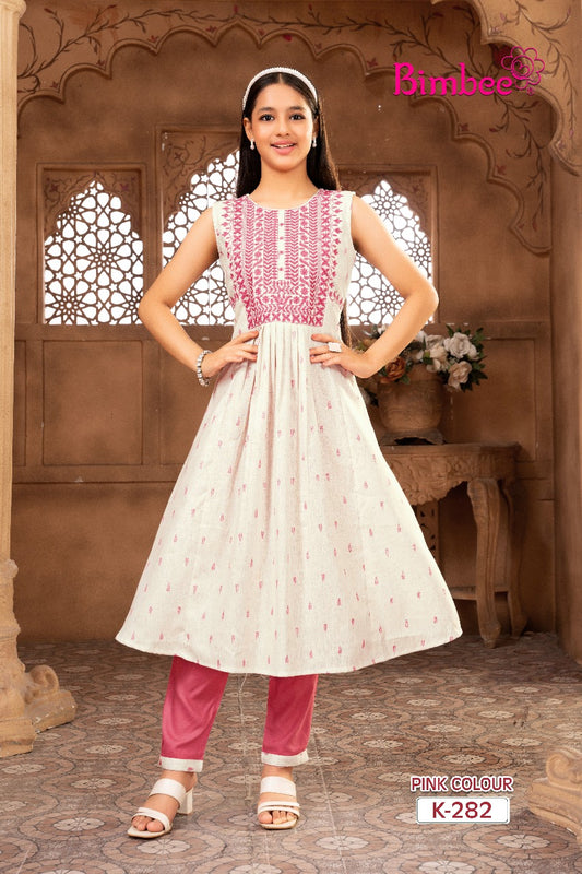 GIRLS KURTI-PANT SET