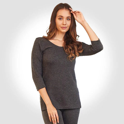 Bodycare Extra Soft Antibacterial Thermal Top Full Sleeves Round Neck for Women